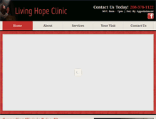 Tablet Screenshot of livinghopeclinic.org